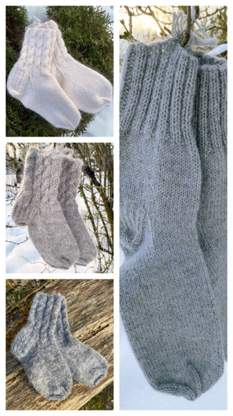 Knitted socks