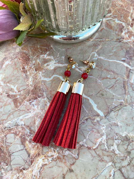 Ādiņu skariņu nagliņauskari - sarkani 